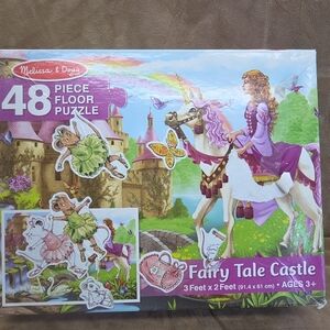 Melissa & Doug 48pc Fairy Tale Castle Floor Puzzle - Complete Pre-owned